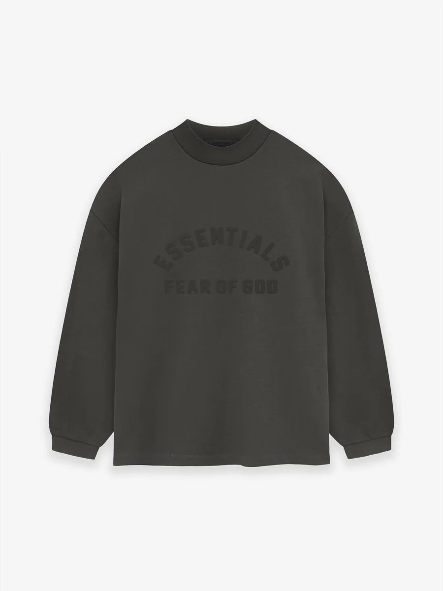 Fear of God Essentials Heavy Jersey L/S Tee in Ink xld