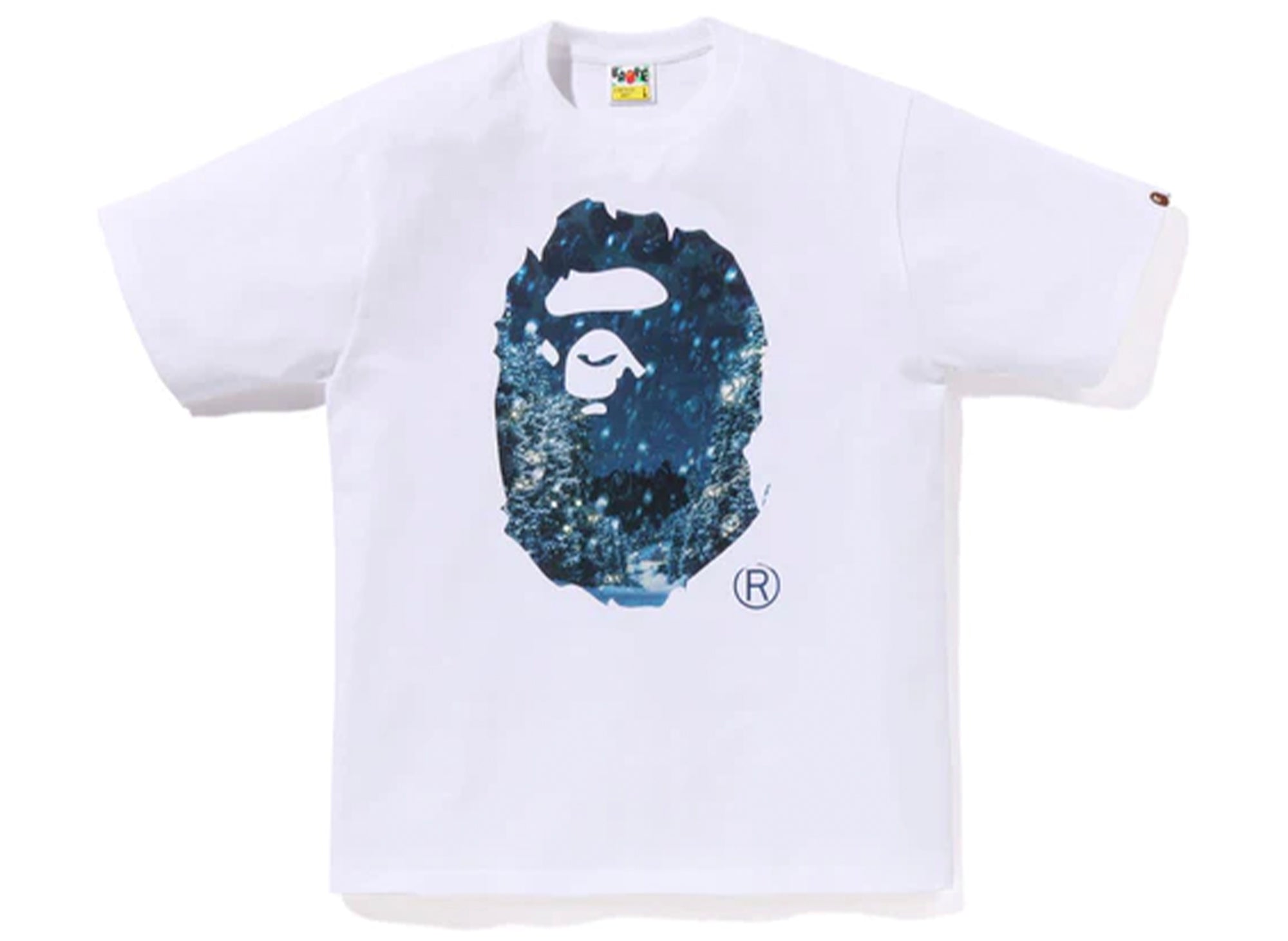 A Bathing Ape Christmas Photo Ape Head Tee in White xld – Oneness