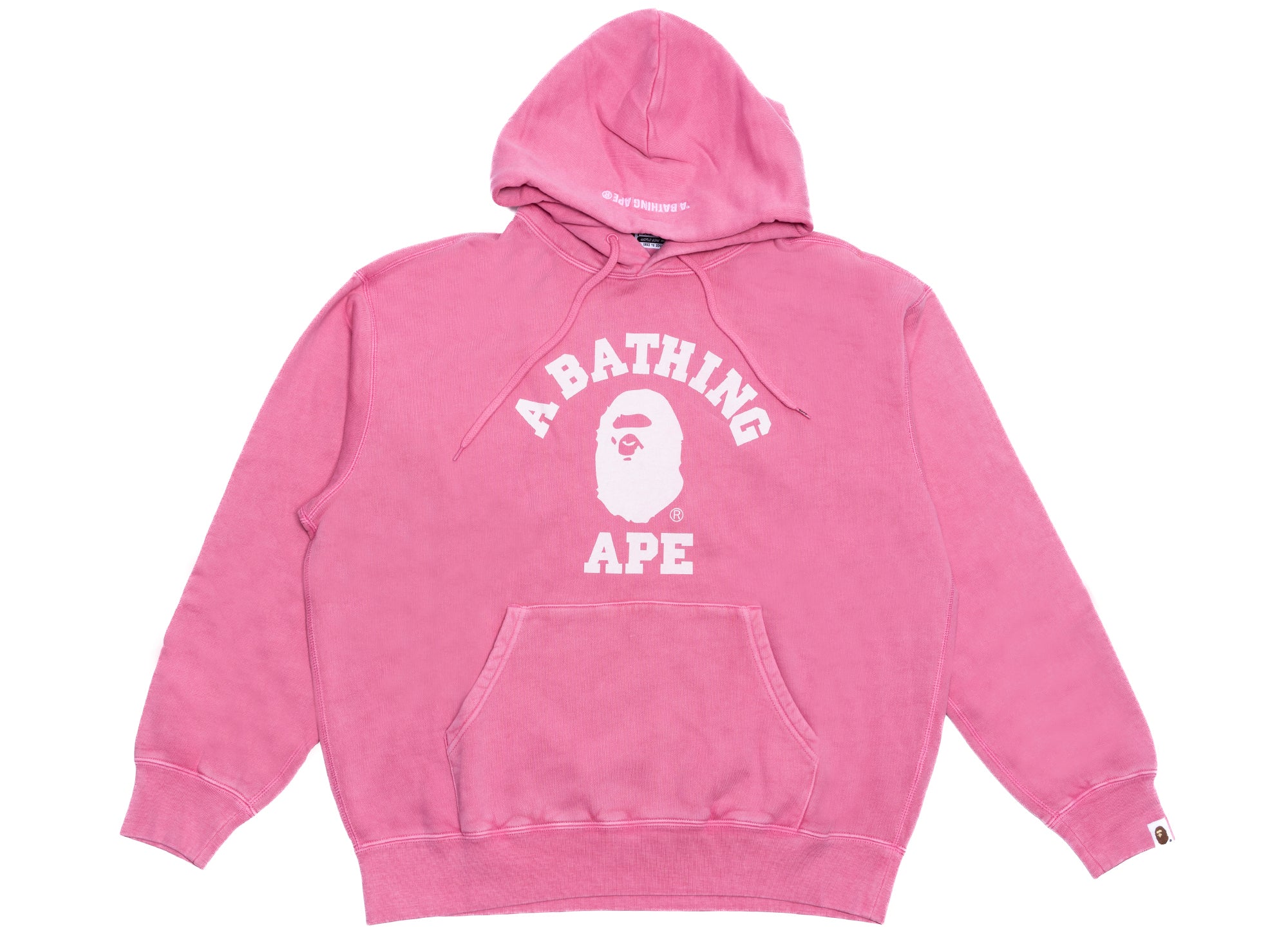 Pink bathing ape clearance hoodie