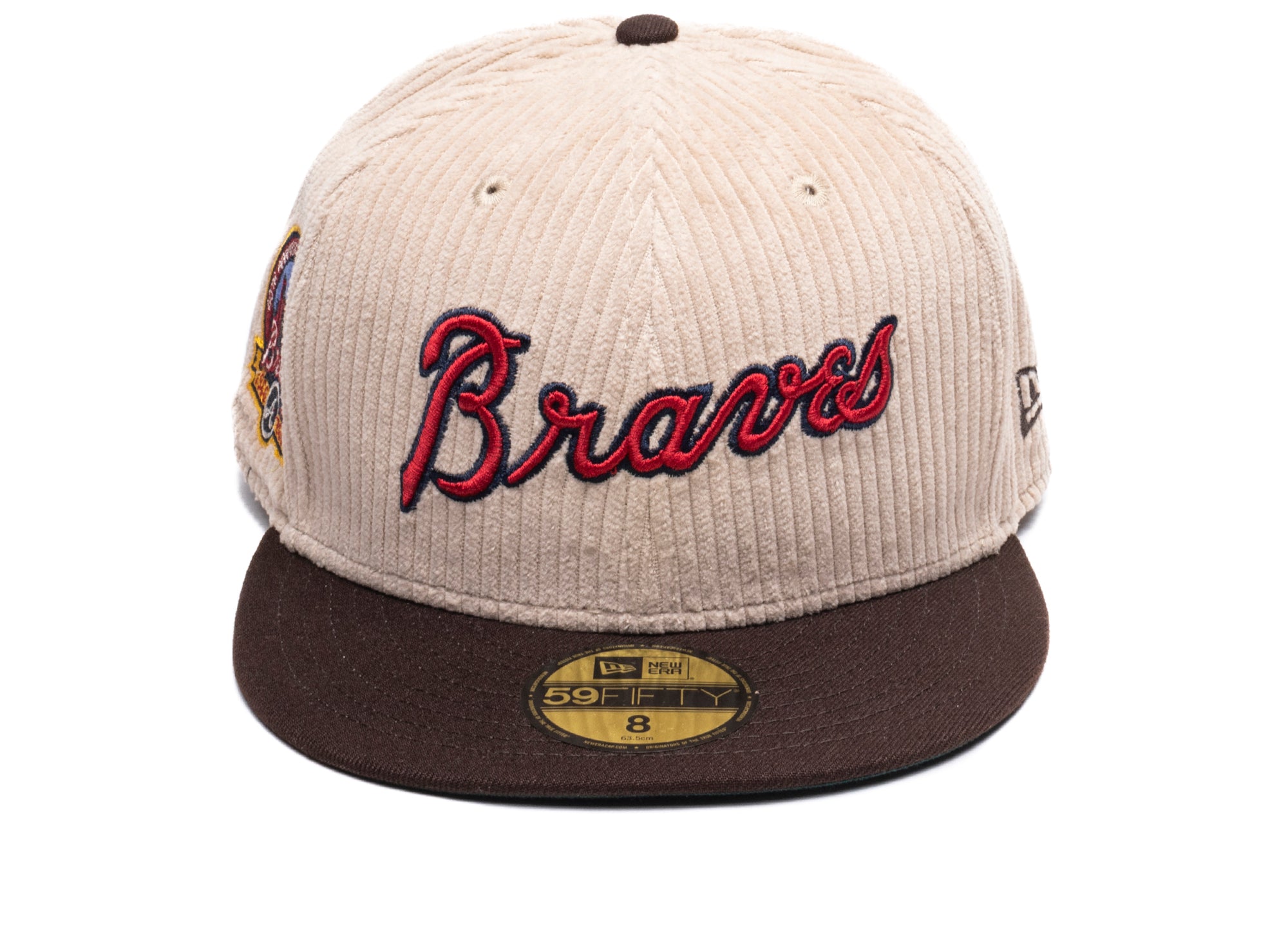 NEW ERA CAPS Atlanta Braves 59Fifty Corduroy Fitted Hat 70761881