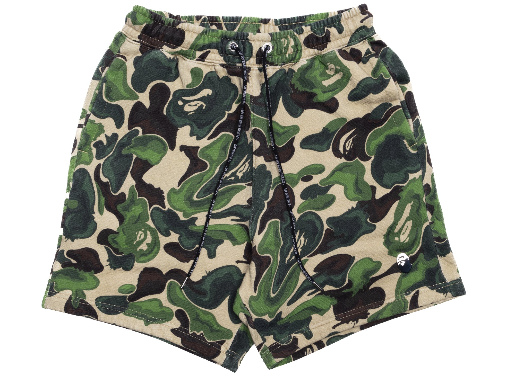 a bathing ape camo shorts