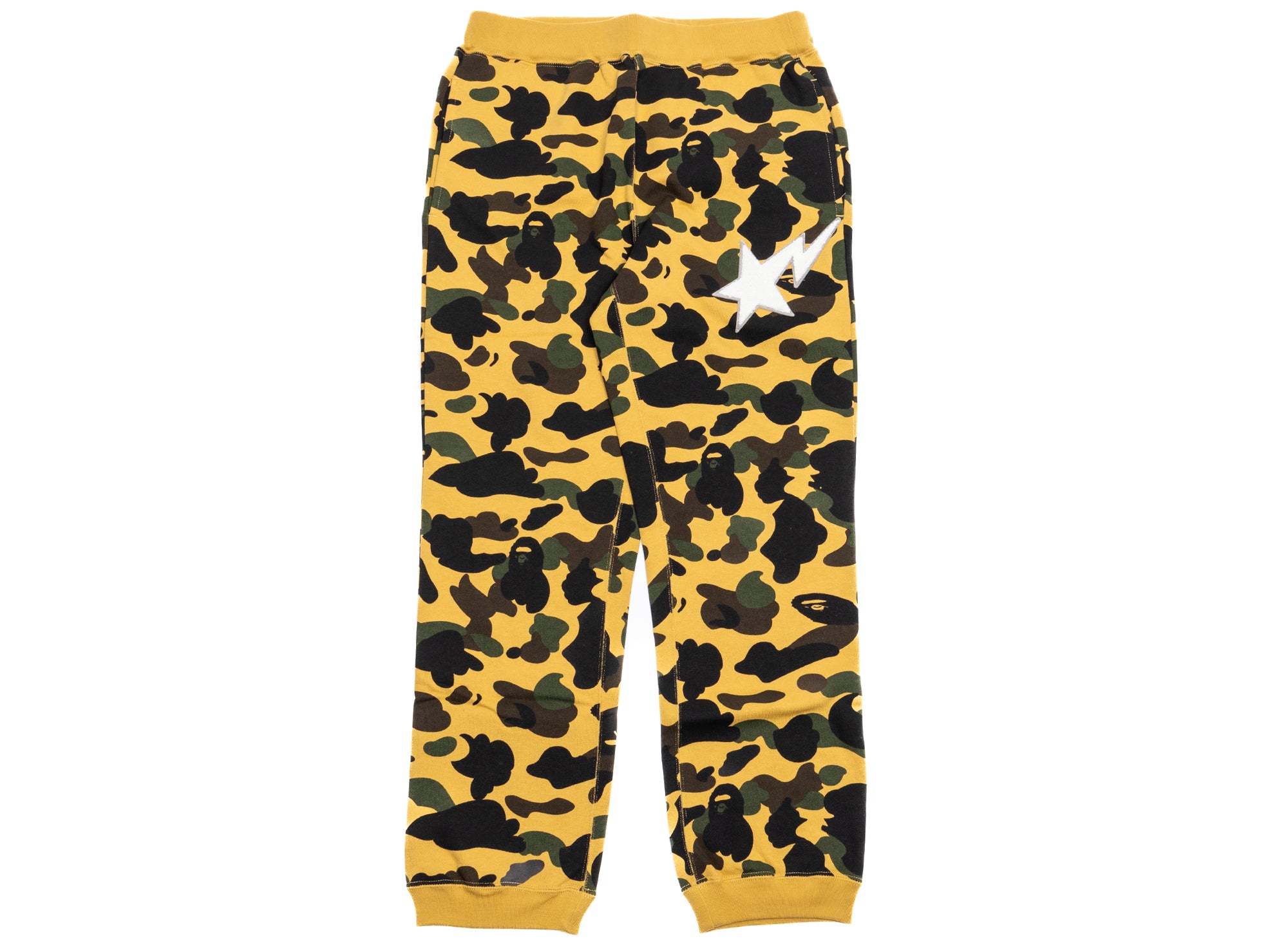 A Bathing Ape 1st Camo Sweatpants In Yellow Xld – Oneness Boutique