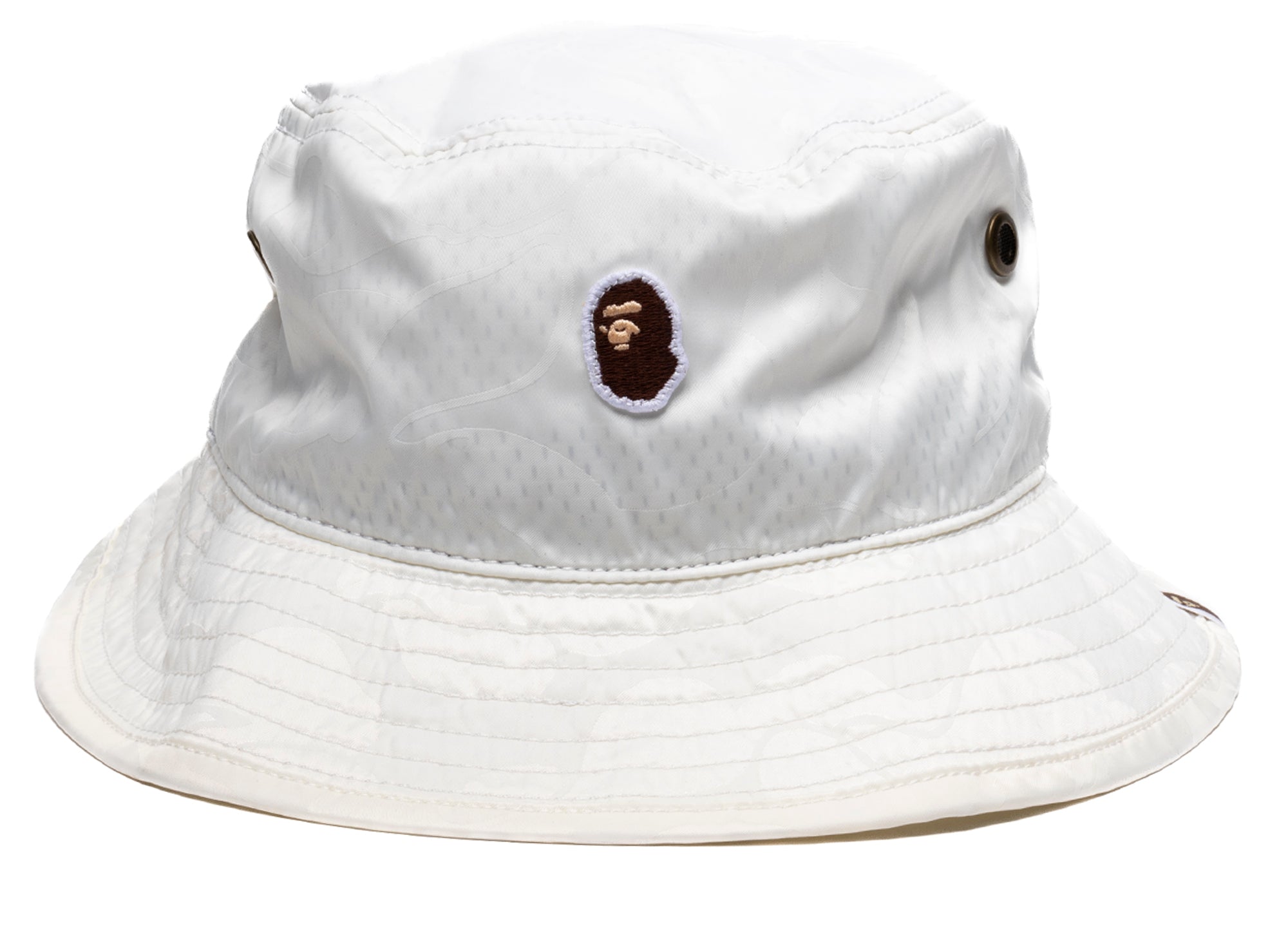 A Bathing Ape Tonal Solid Camo Bucket Hat in Ivory xld – Oneness