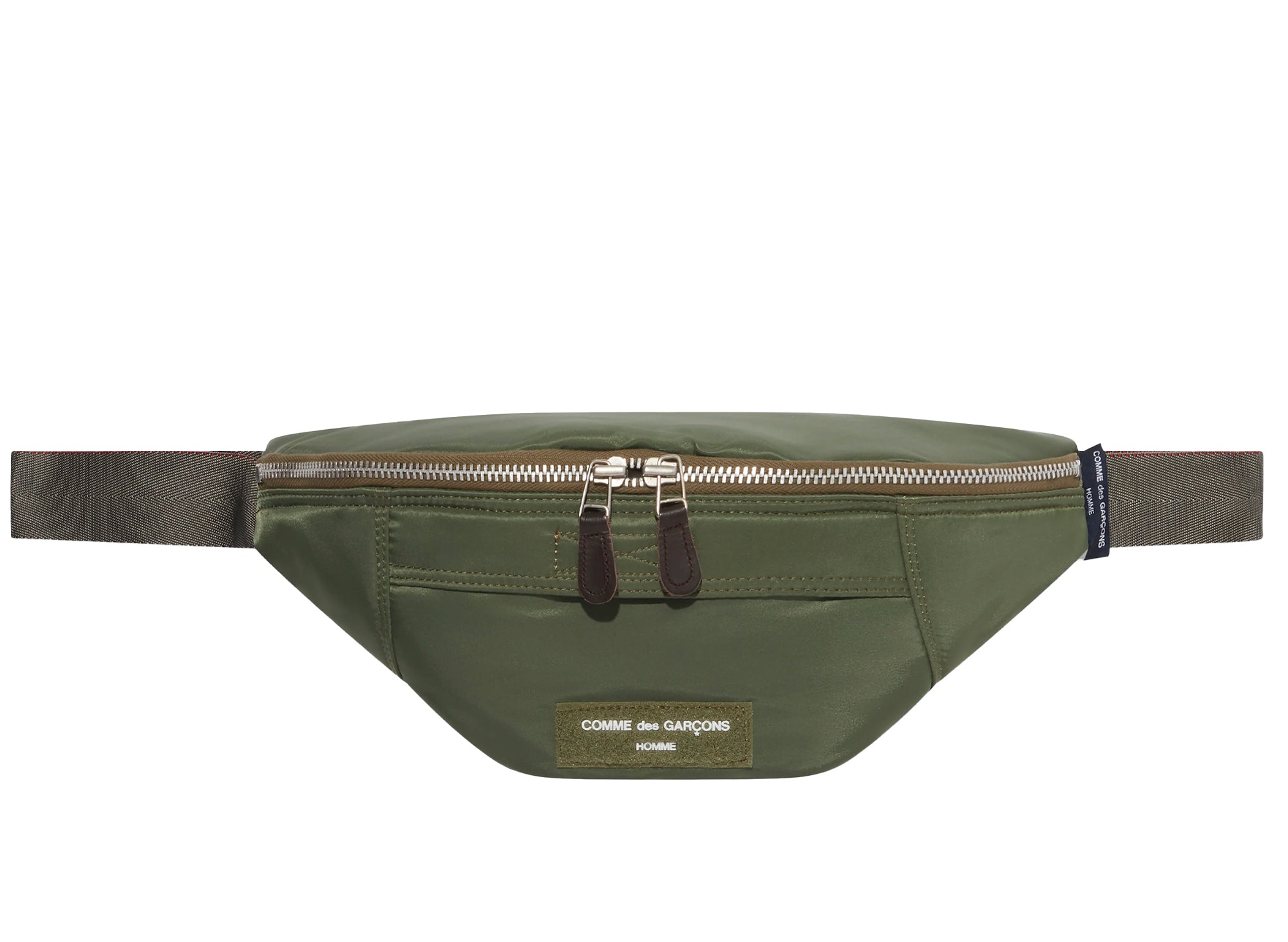 Comme des Garçon Nylon Twill Crossbody Pouch in Olive xld