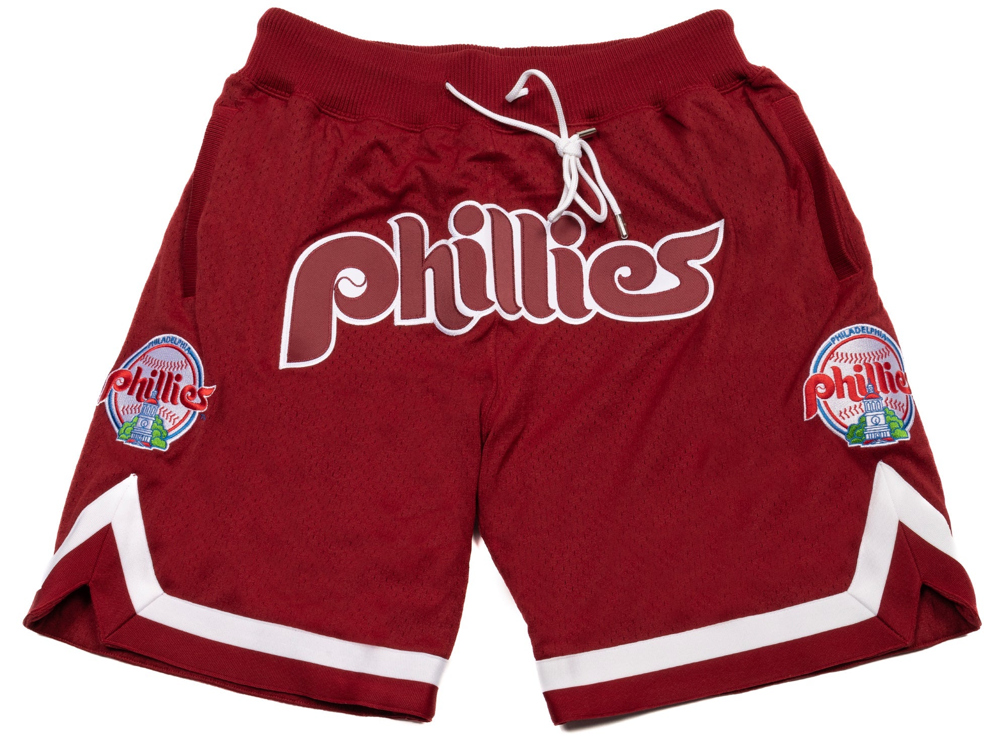 Mitchell & Ness Philadelphia Phillies Maroon Pull On Active Shorts Mens  2XL