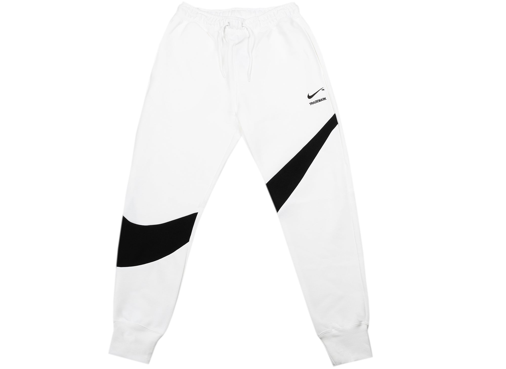 Men's Nike White/Black Sportswear Swoosh Tech Fleece Pants – The Spot for  Fits & Kicks