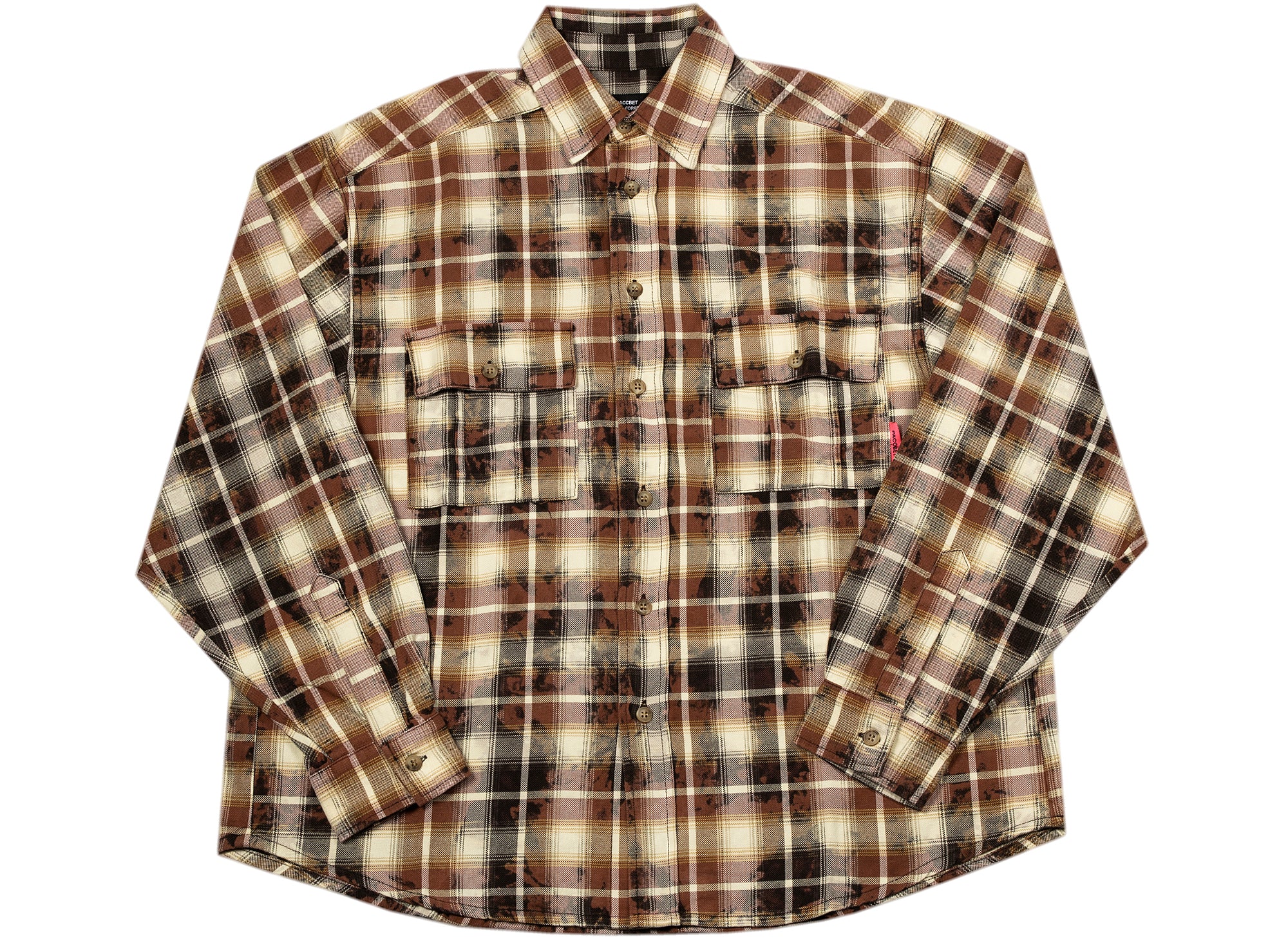 Rassvet (PACCBET) Bleached Check Shirt in Brown