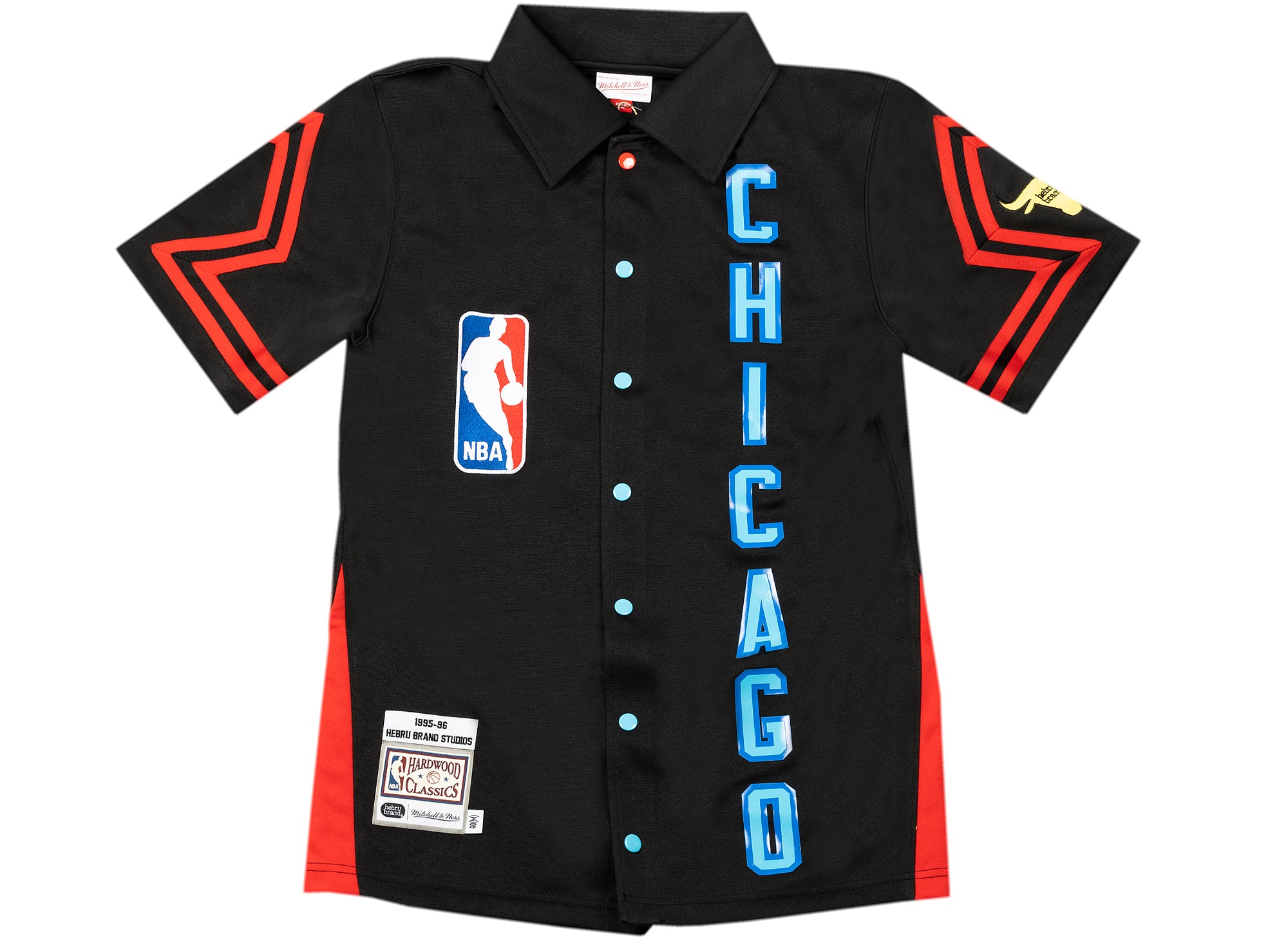 Mitchell & Ness Chicago Bulls NA Short Sleeve Hoodie Sweatshirt