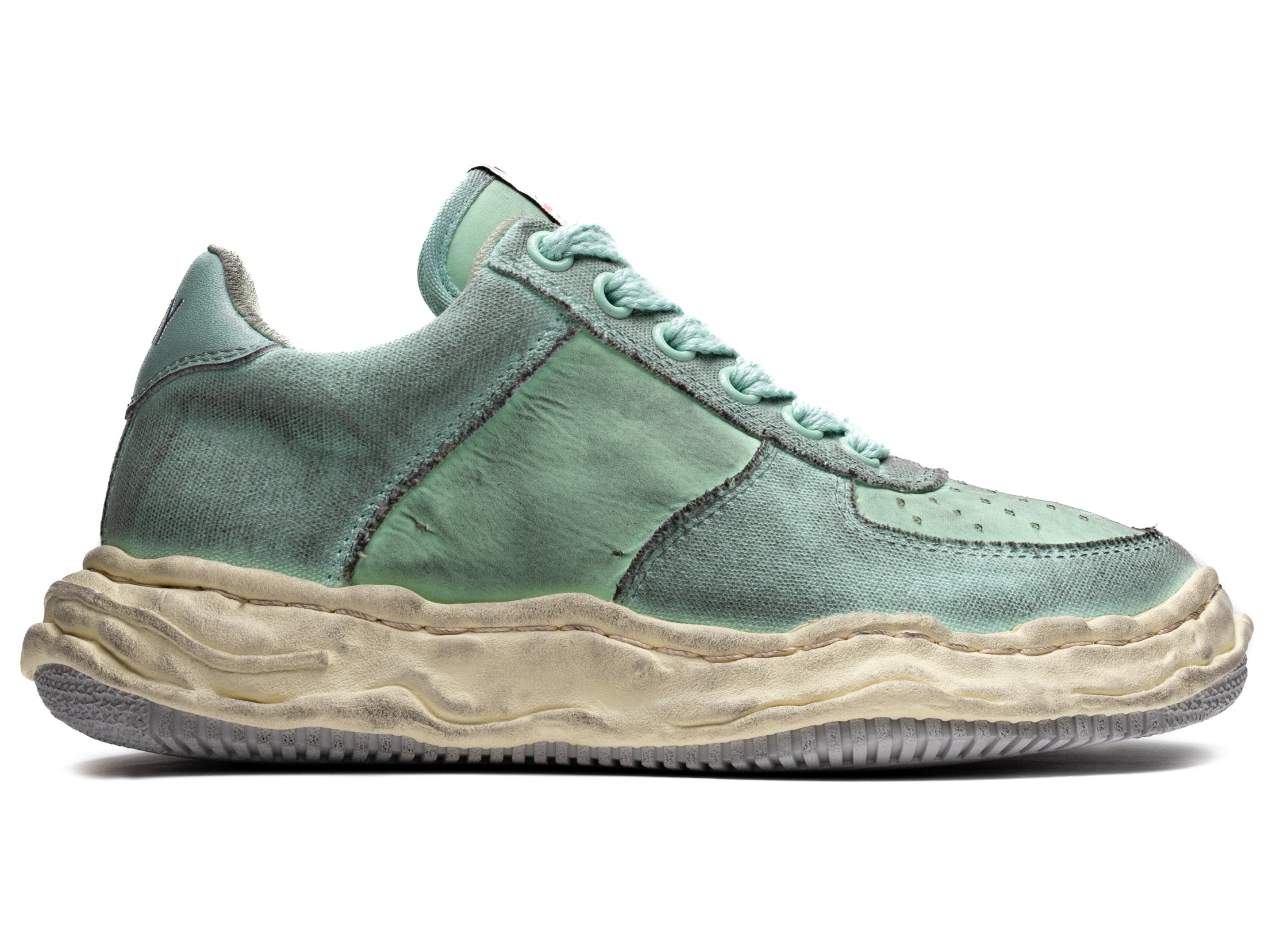 Maison Mihara Yasuhiro Wayne Low Distress in Green