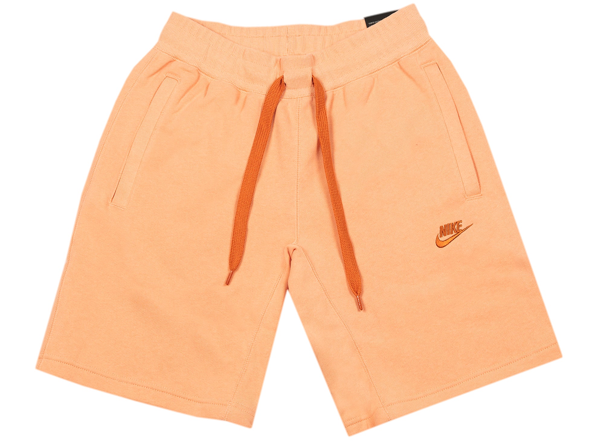 Orange nike best sale sweat shorts