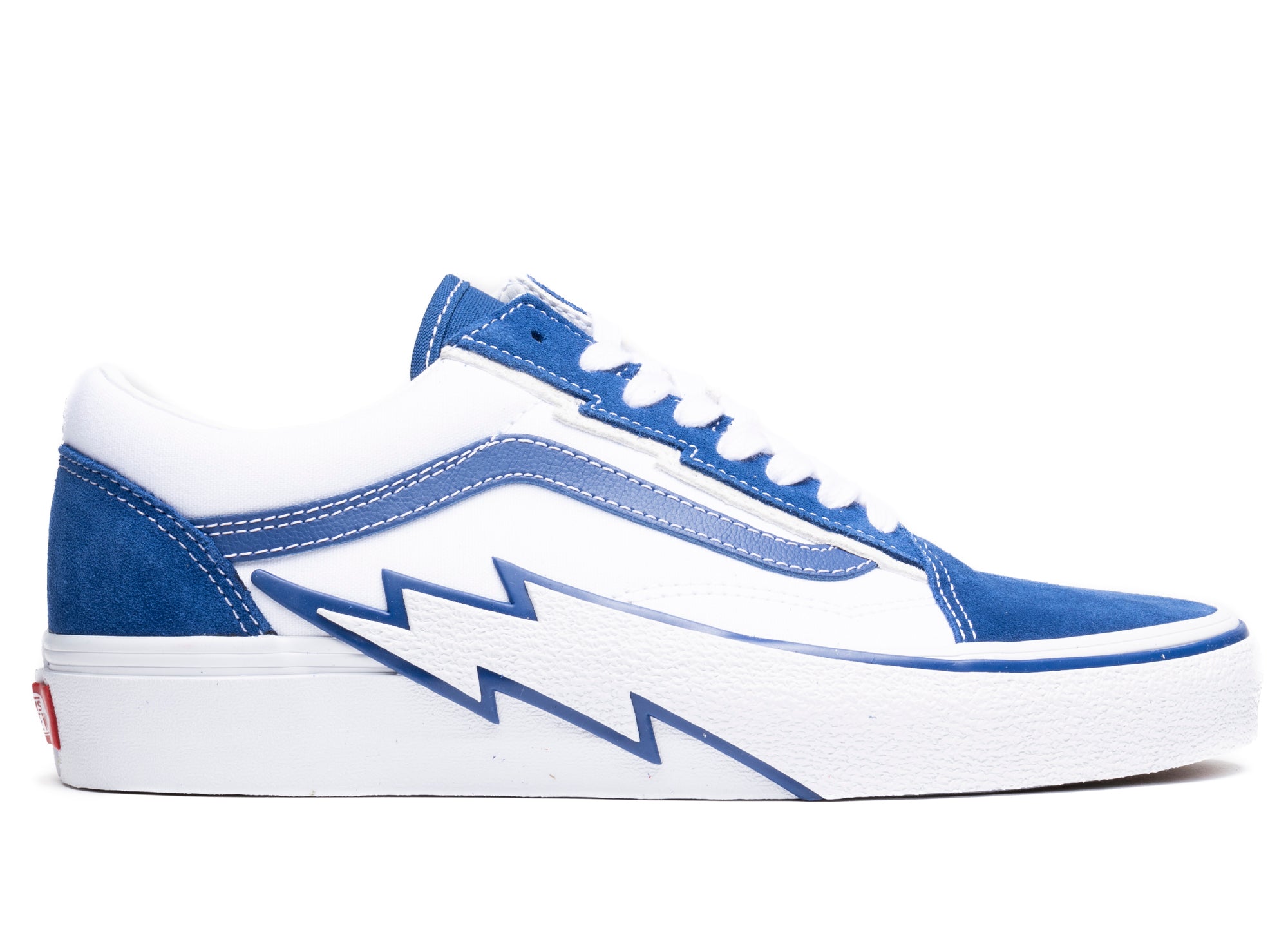 Vans Old Skool Bolt Mens Skate Shoes (White/Blue)