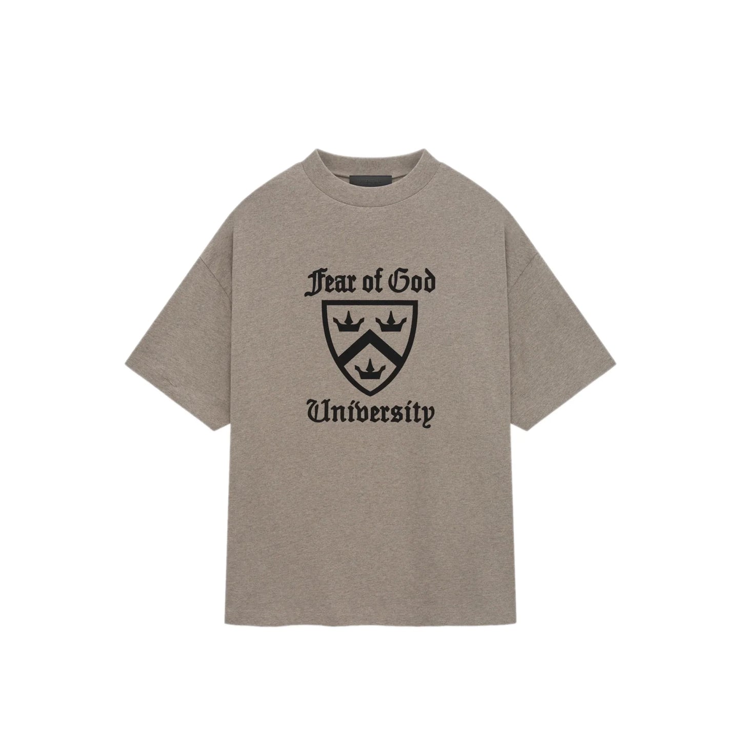 Fear of God Essentials Heavy Crewneck Tee in Heather Grey xld