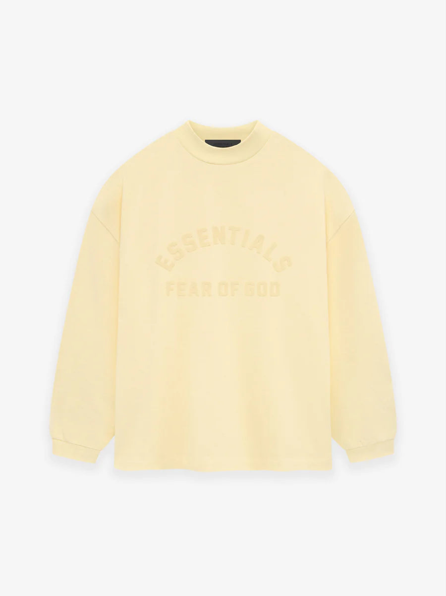 Fear of God Essentials Heavy Jersey L/S Tee in Garden Yellow