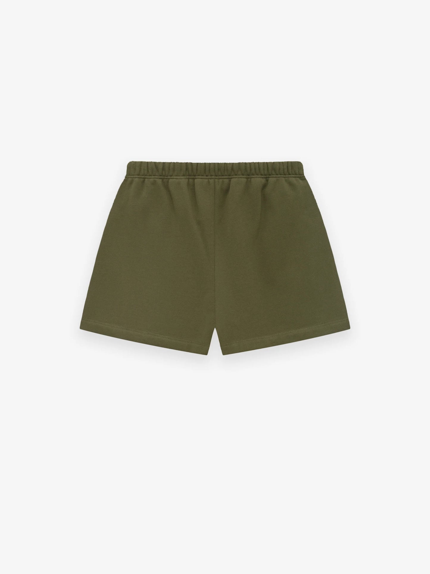 Fear of God Essentials Fleece Soccer Shorts in Military