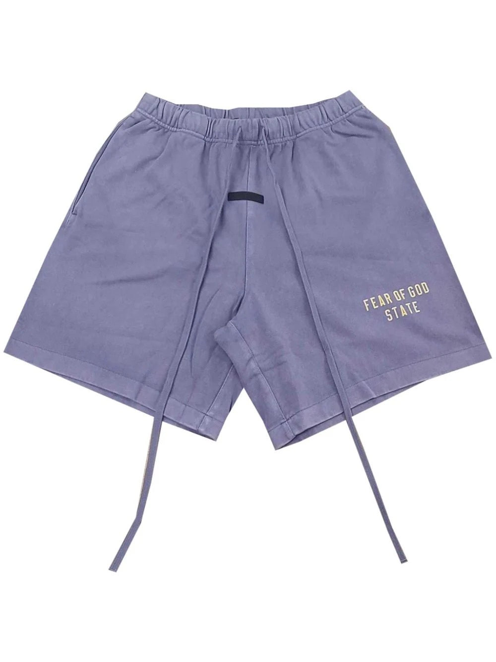 Fear of God Essentials Heavy Jersey Soccer Shorts in Lavender