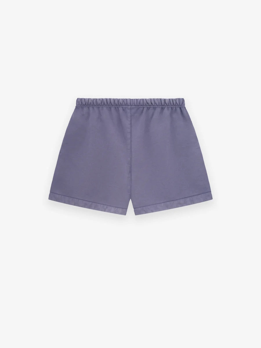 Fear of God Essentials Heavy Fleece Soccer Shorts in Lavender