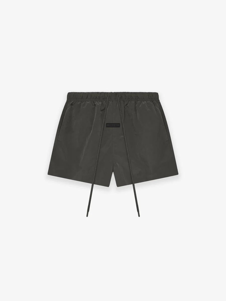 Fear of God Essentials Crinkle Nylon Running Shorts in Ink – Oneness ...