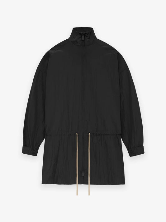 Fear of God Essentials Ripstop Mockneck Anorak in Black