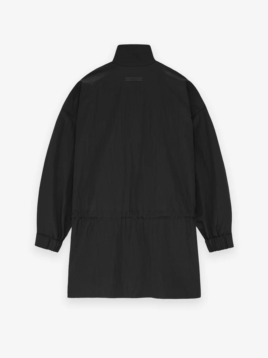 Fear of God Essentials Ripstop Mockneck Anorak in Black