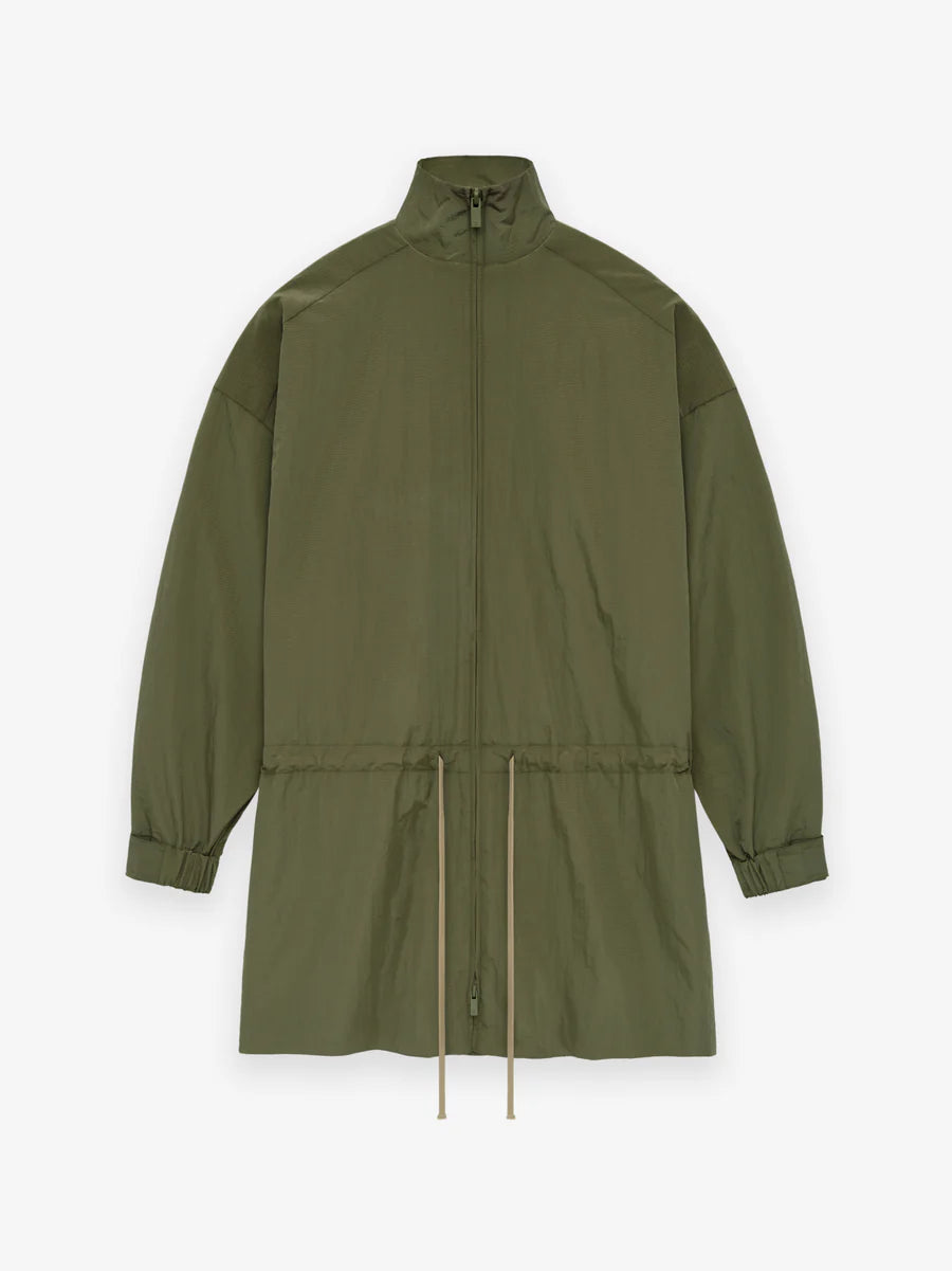 Fear of God Essentials Ripstop Mockneck Anorak in Military