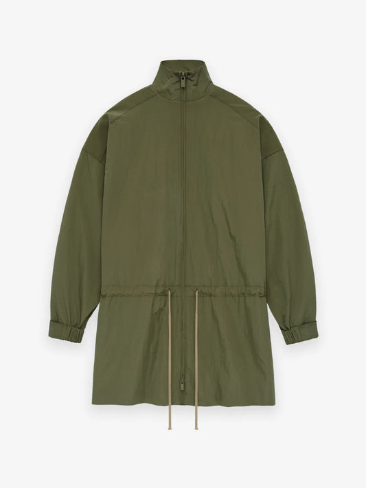 Fear of God Essentials Ripstop Mockneck Anorak in Military