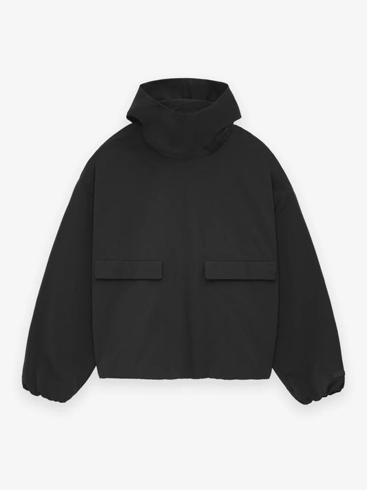 Fear of God Essentials Military Nylon Hooded Anorak in Black