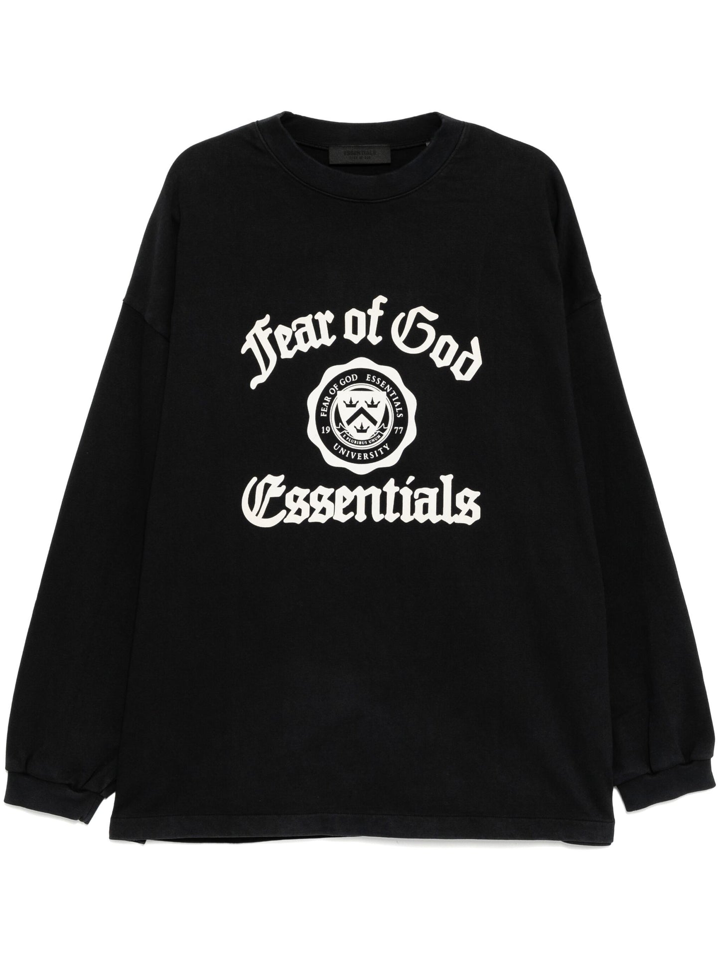 Fear of God Essentials Heavy L/S Tee in Black xld