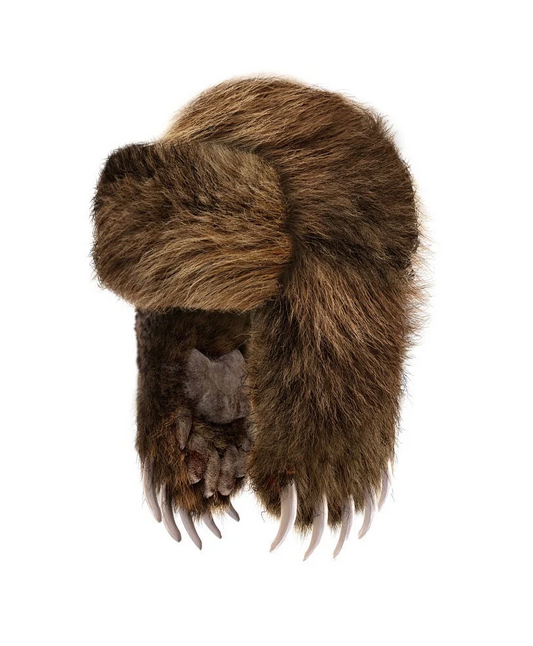 Bravest Bear Claw Hat in Brown xld