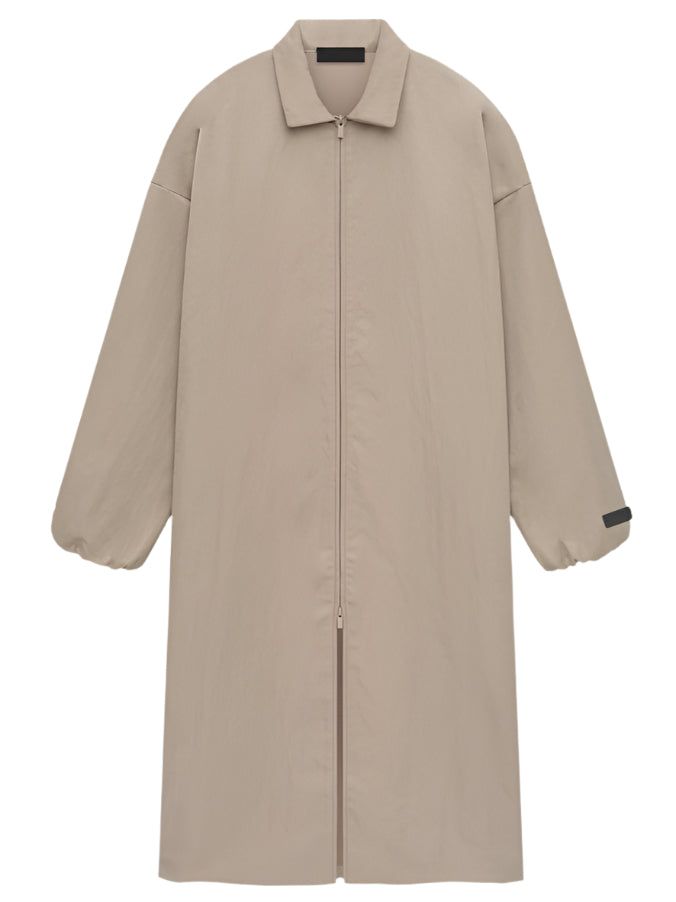 Fear of God Essentials Textured Nylon Trench in Desert Sand xld