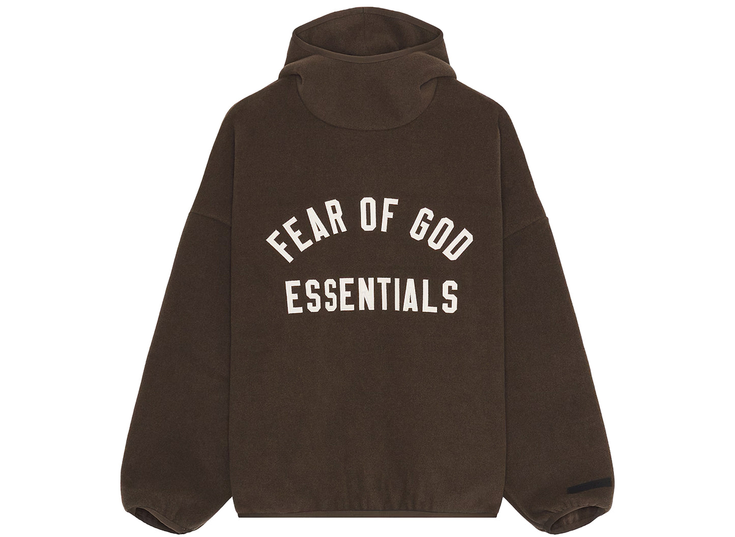 Fear of God Essentials Brushed Hoodie in Brown xld