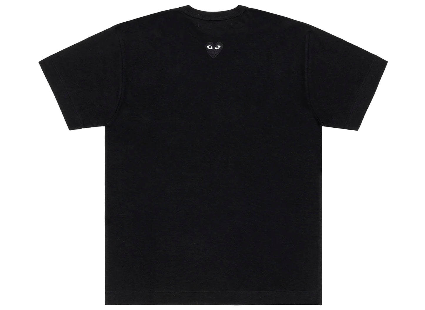 Comme des Garçons Play Black Emblem Back Logo T-Shirt in Black