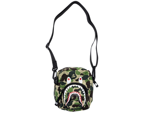 A Bathing Ape ABC Camo Shark Mini Bag in Green