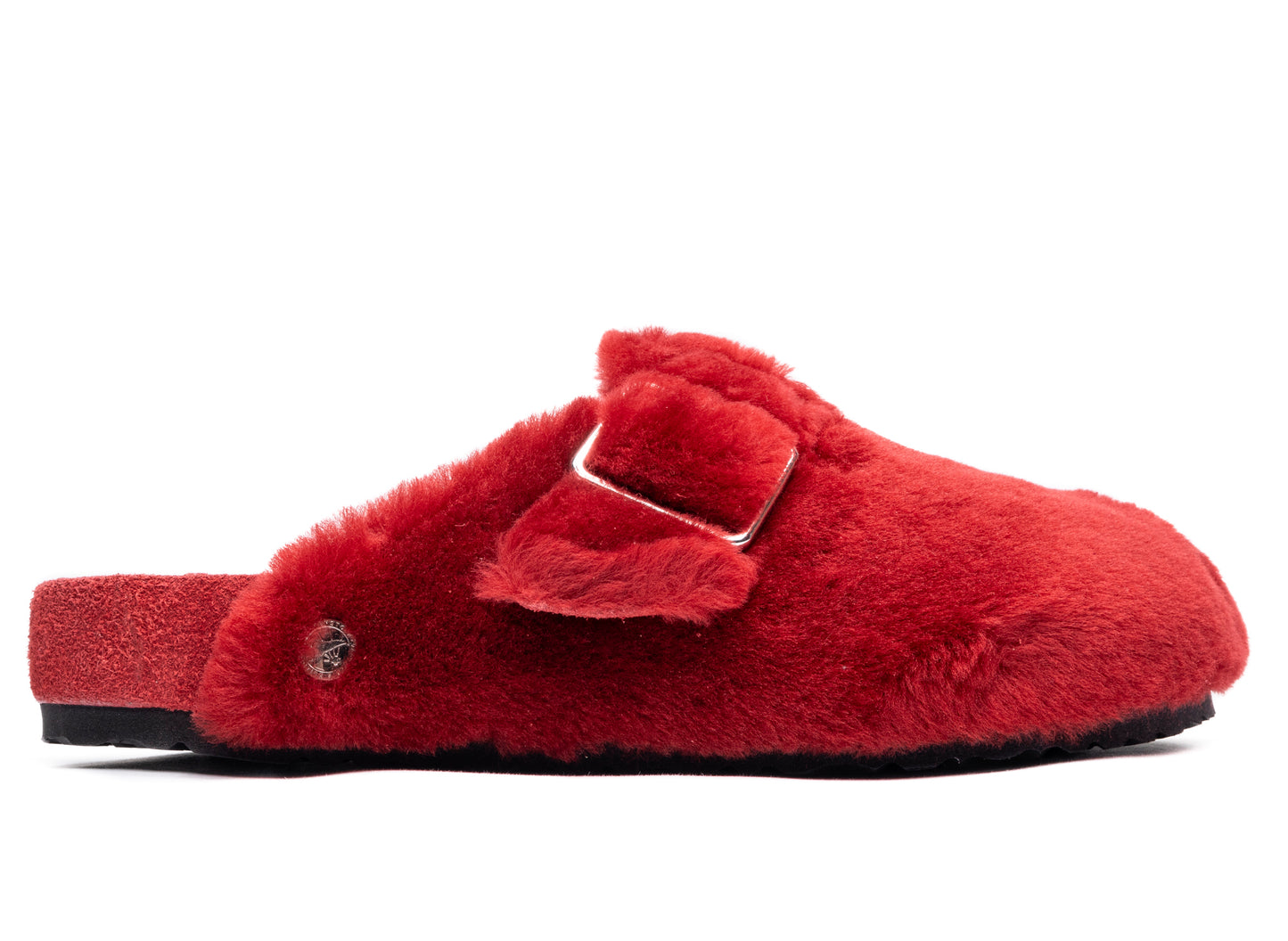 Birkenstock Boston 1774 in Shearling Red