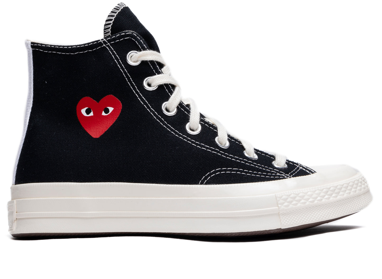 Converse Comme des Garçons Play Heart Chuck 70 Hi in Black