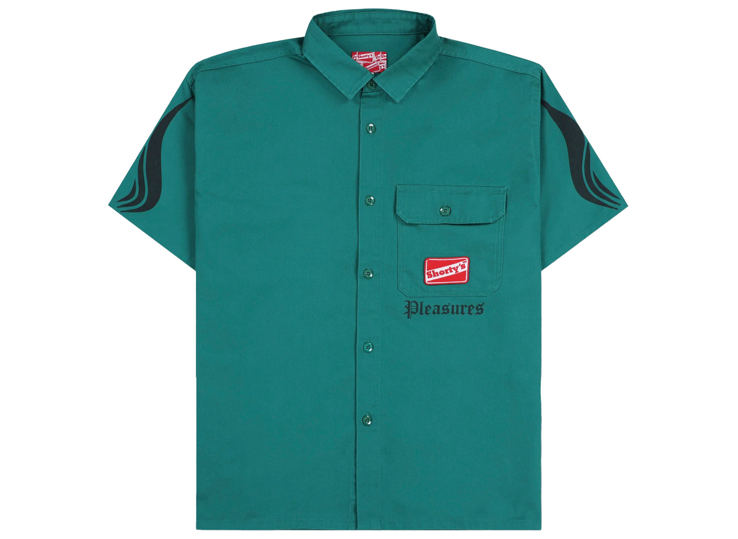 Pleasures Gutierrez Work Shirt in Green