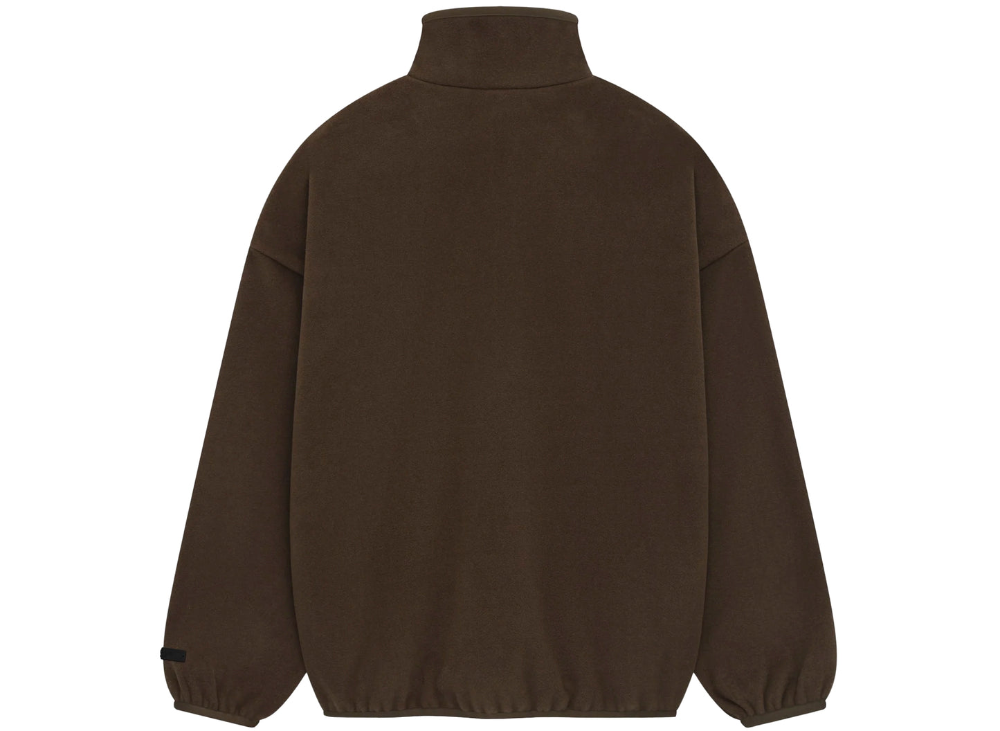 Fear of God Essentials Brushed Half Zip Pullover in Brown xld