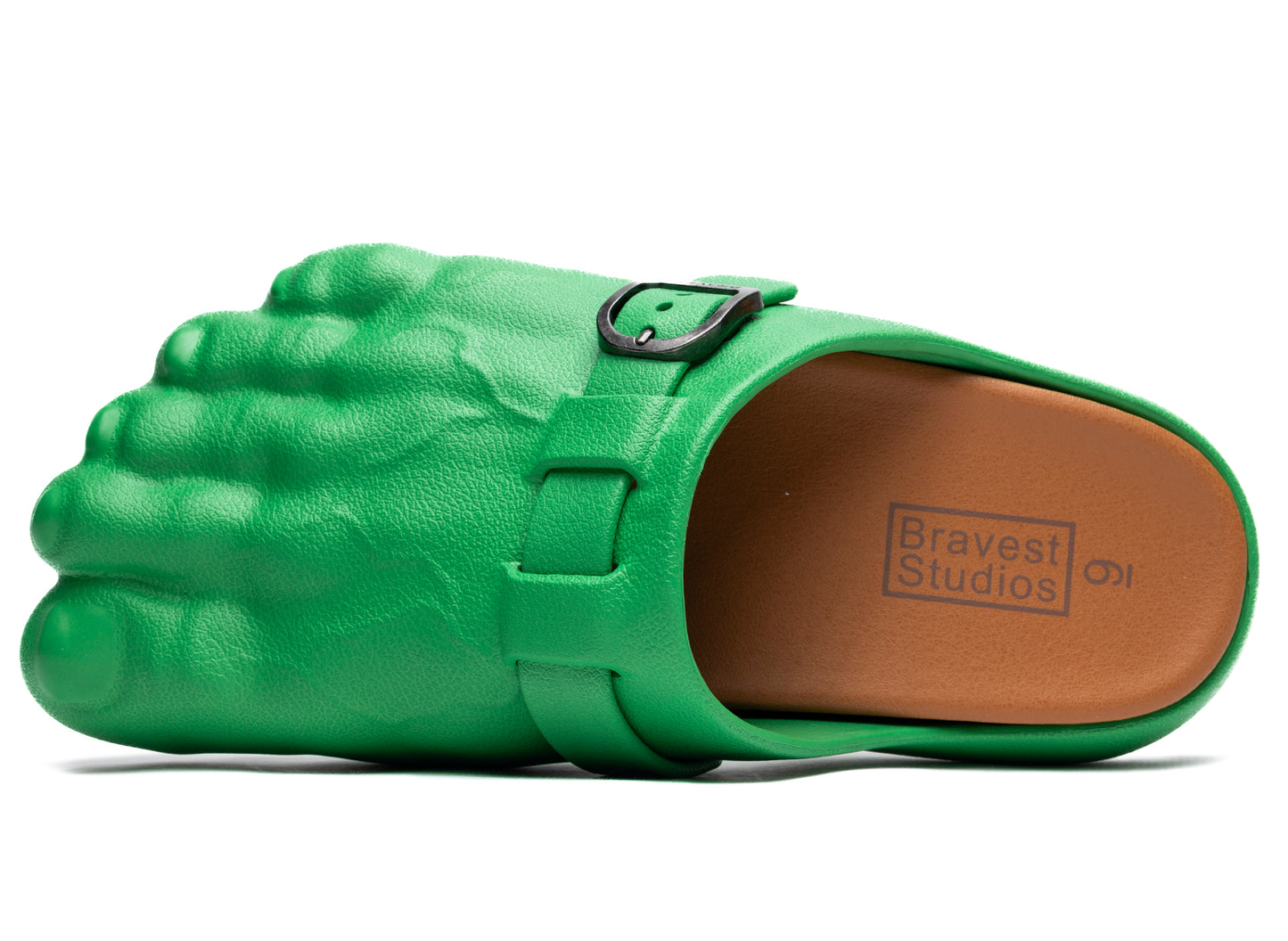 Bravest Studios Green Foot Clogs