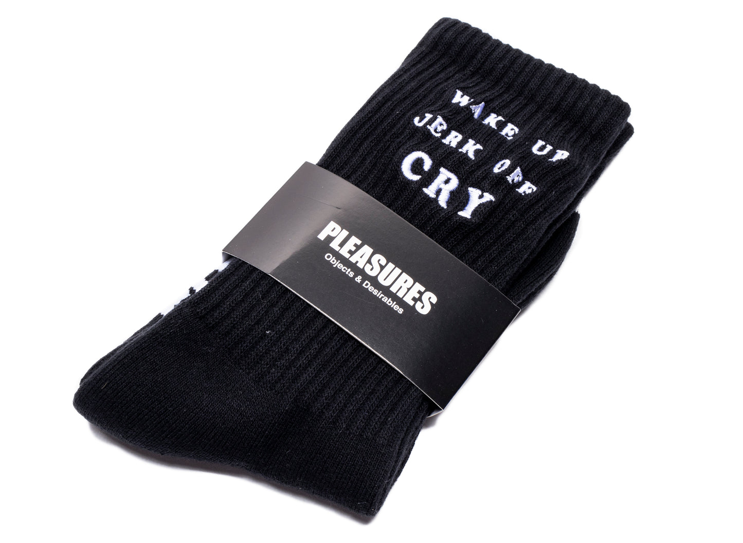 Pleasures Wake Up Socks in Black