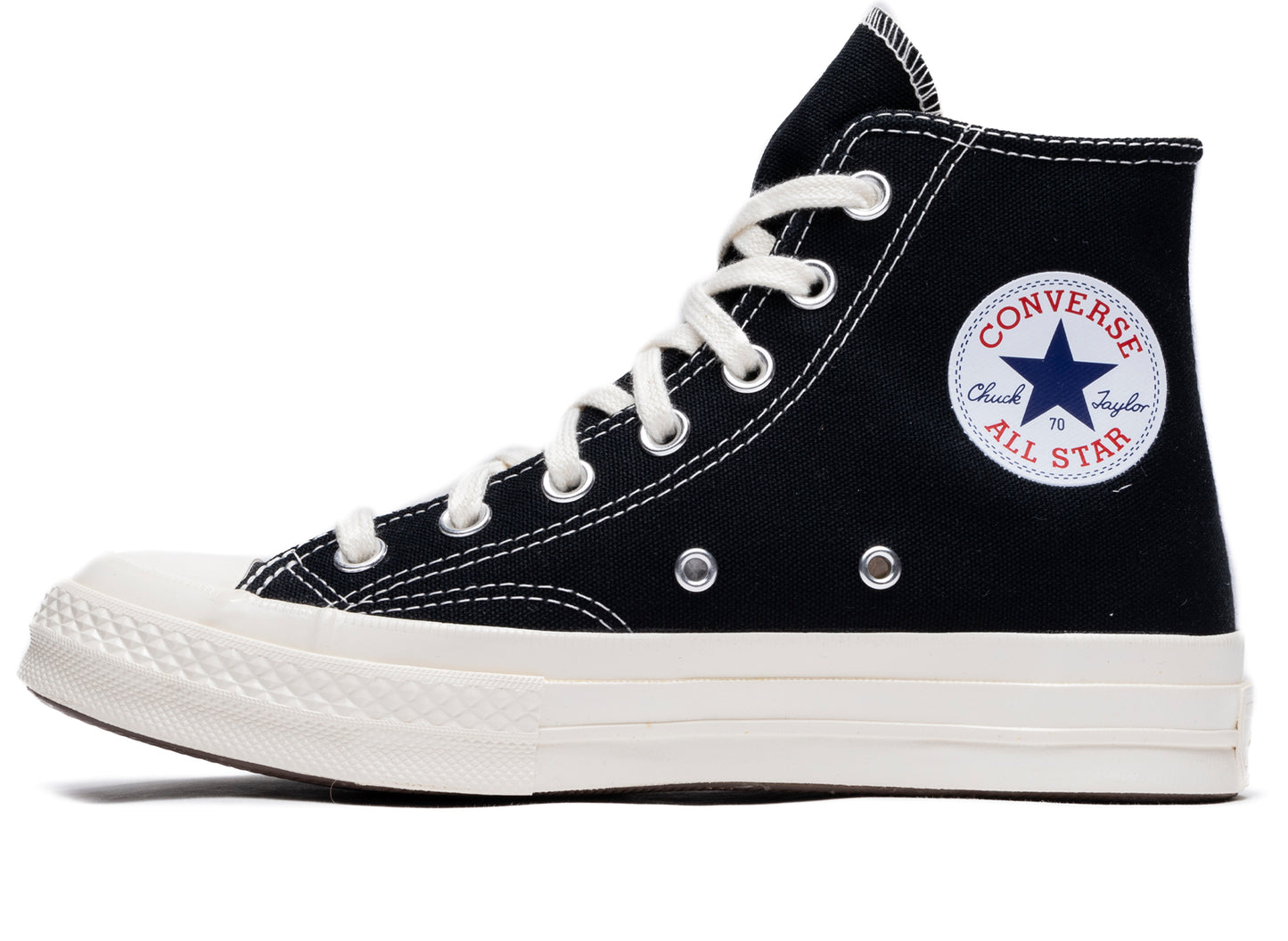 Converse Comme des Garçons Play Heart Chuck 70 Hi in Black