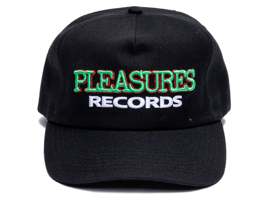 Pleasures Records Snapback Hat in Black