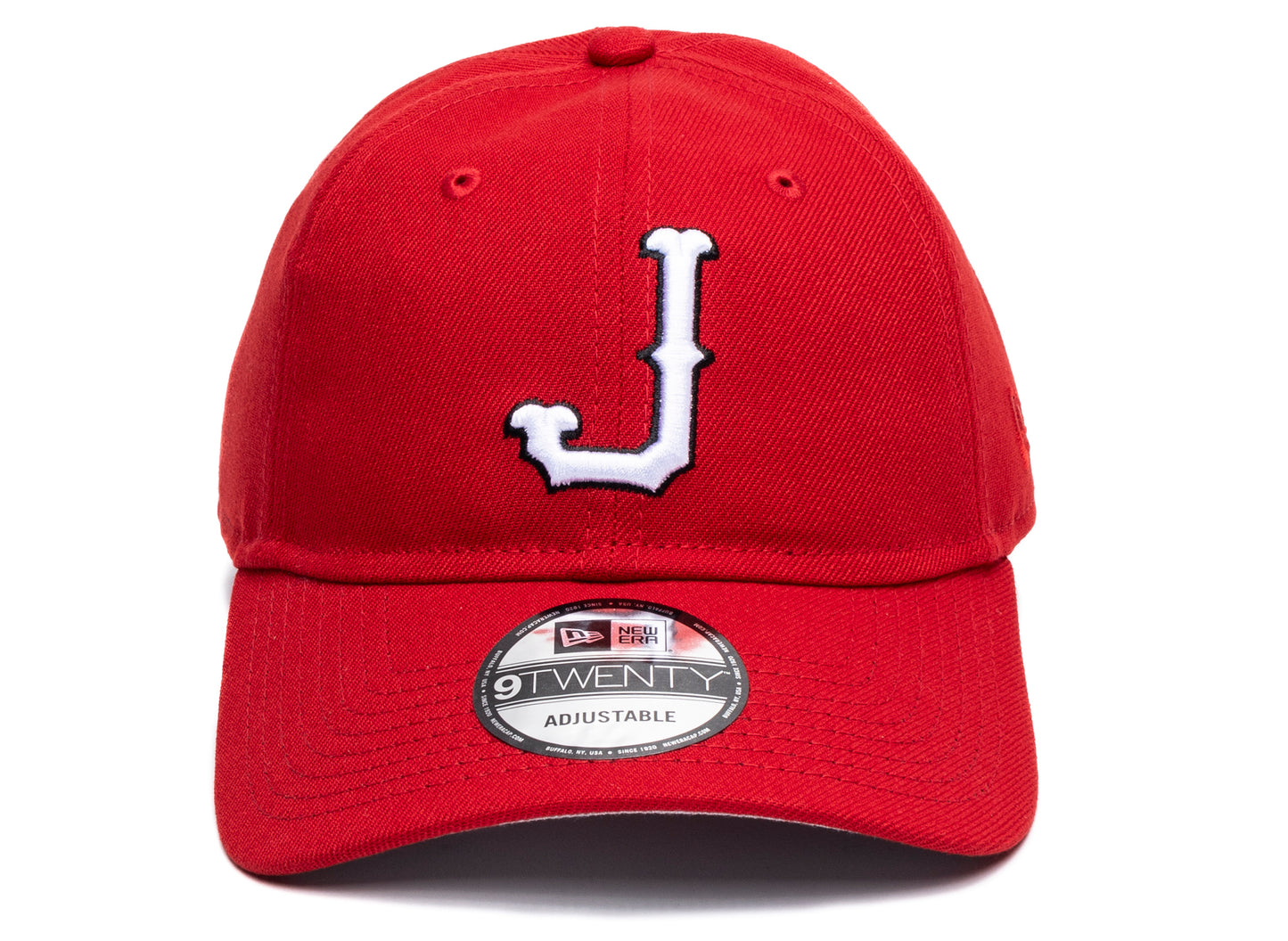 New Era Red J Hat xld