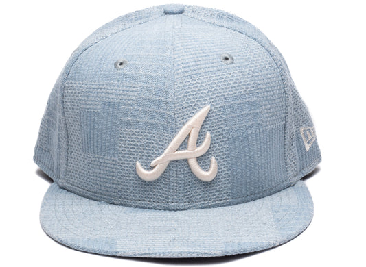 New Era Denim Patchwork Atlanta Braves Snapback Hat