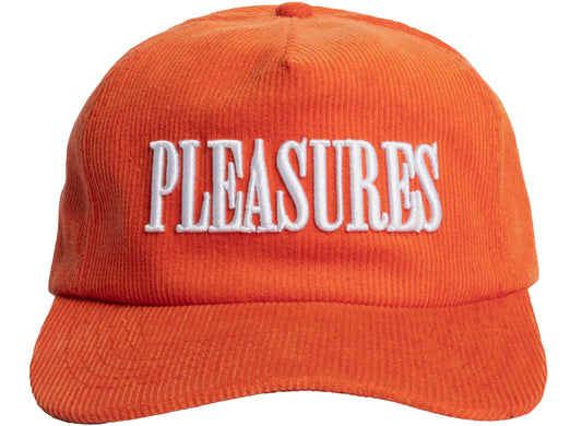 Pleasures Onyx Corduroy Snapback in Orange