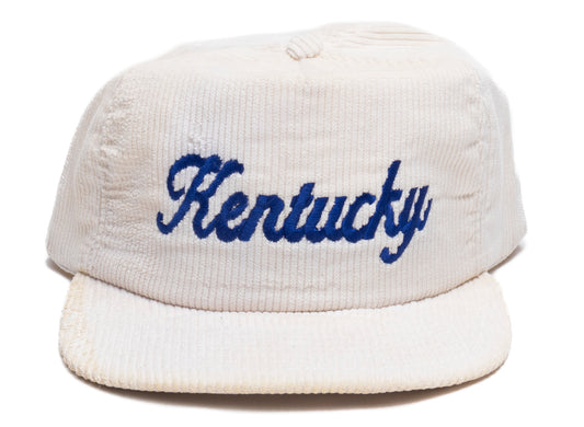 Vintage Embroidered Kentucky Corduroy Snapback Hat xld