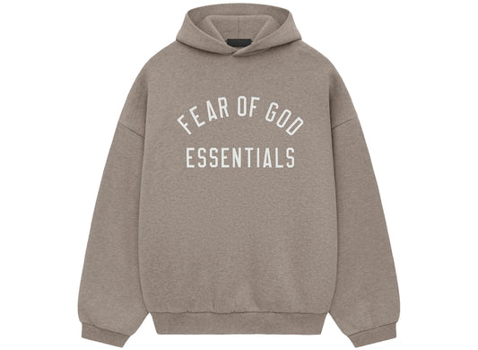 Fear of God Essentials Fleece Hoodie in Heather Grey xld