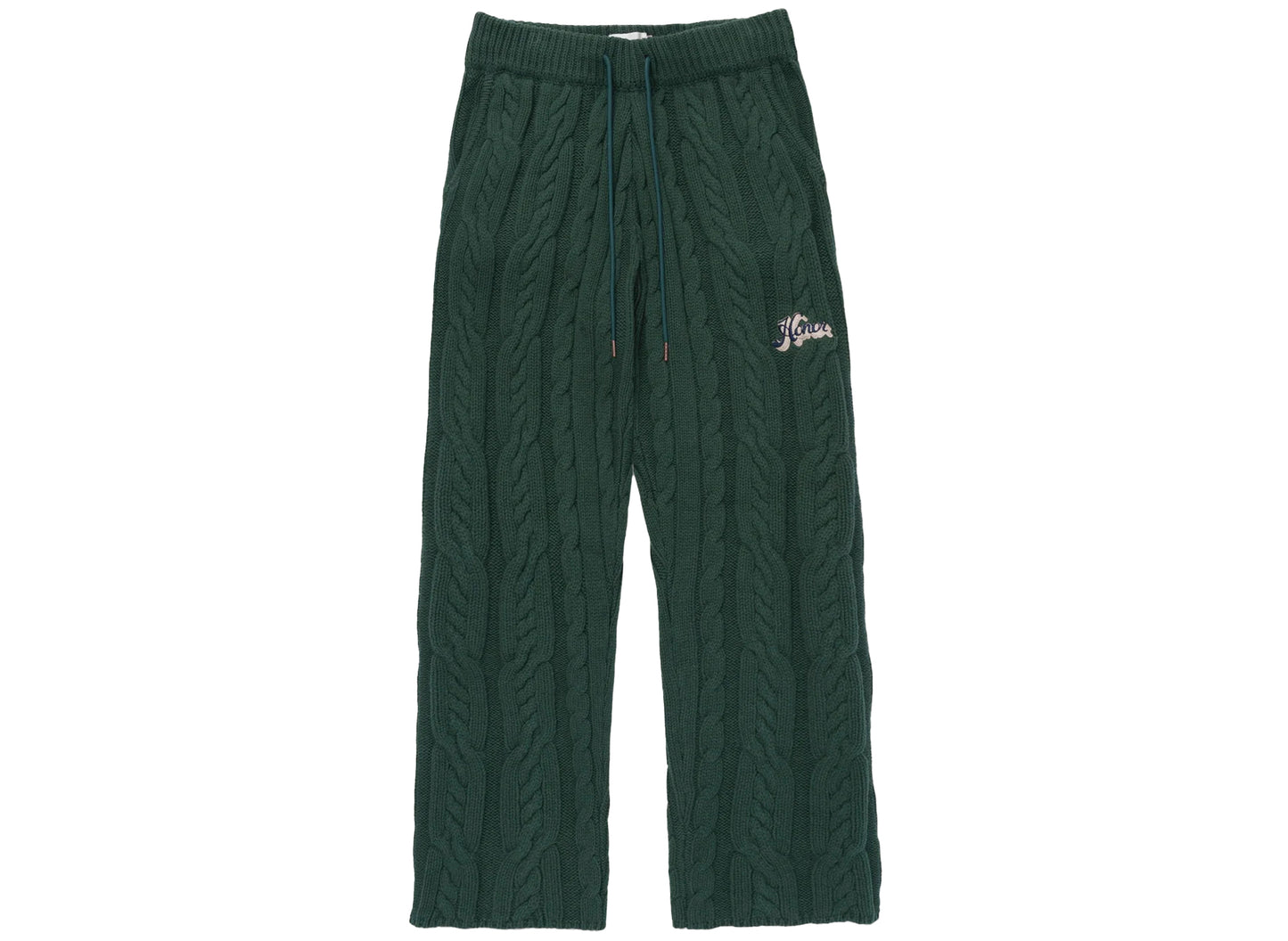 Honor the Gift Cable Knit Leisure Pants in Green