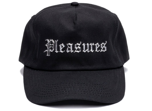 Pleasures Chrome Snapback Hat in Black