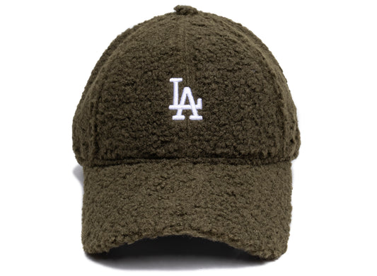 Women's New Era Borg 9FORTY Los Angeles Dodgers Snapback Hat in Green