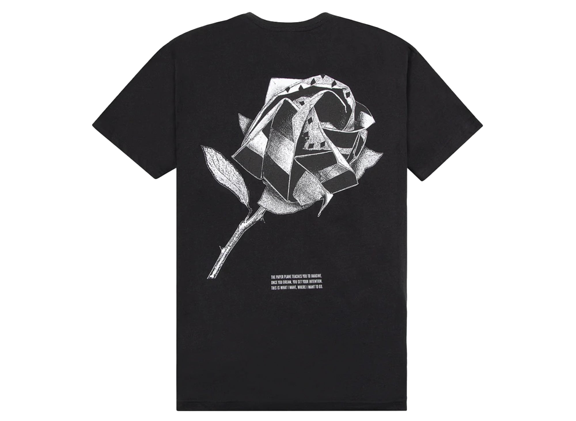 Paper Planes 'Greatness is a Process' Flowers Tee in Black – Oneness ...