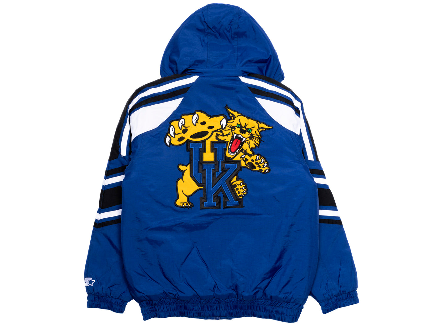 Starter Oneness Exclusive Kentucky Wildcats Nylon Varsity Jacket in Blue xld